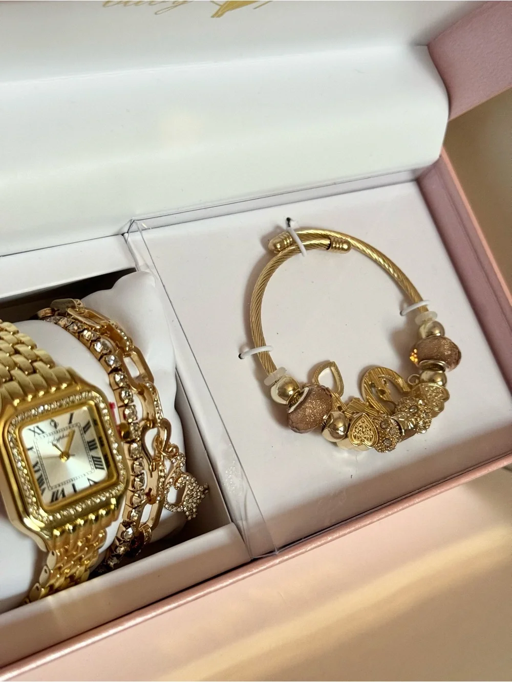 Baby Phat Gold Tone Women's Watch and Bracelet Set